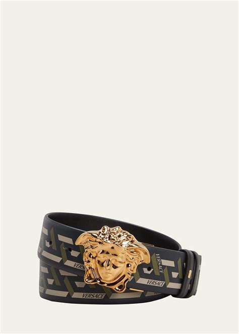 versace medusa greca leather belt|most expensive versace belt.